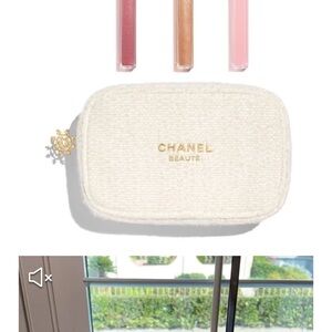Complimentary cosmetic case from Chanel. Please watch out for atousa562!